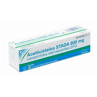 ACETILCISTEINA STADA EFG 600 MG 20 COMPRIMIDOS EFERVESCENTES (TUBO)