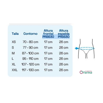 Comprar PRIMSPINE MODULAR FAJA LUMBOSACRA SEMIRRÍGIDA BAJA DOBLE BANDA PRS630BG COLOR BEIGE TALLA XXL al mejor precio en NuestraFarma, tu farmacia online