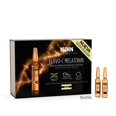 Comprar ISDINCEUTICS FLAVO-C MELATONIN 30 UNIDADES 2 ML al mejor precio en NuestraFarma, tu farmacia online