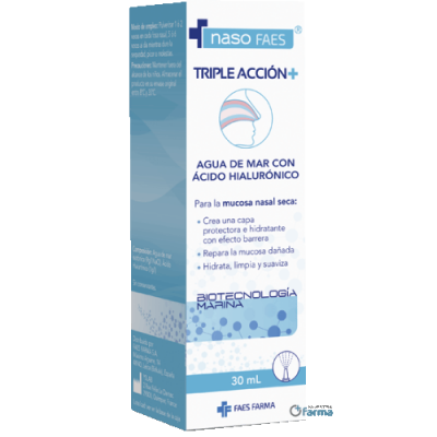Comprar NASO FAES TRIPLE ACCION+ LIMPIEZA NASAL 30 ML al mejor precio en NuestraFarma, tu farmacia online