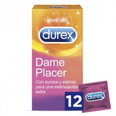 Comprar DUREX DAME PLACER PRESERVATIVOS 12 UNIDADES al mejor precio en NuestraFarma, tu farmacia online