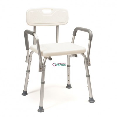 Comprar BANQUETA BAÑO ALUMINIO BRAZOS PRIM A197 al mejor precio en NuestraFarma, tu farmacia online