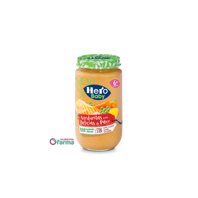 Comprar HERO BABY VERDURITAS CON DELICIAS DE PAVO 235 G al mejor precio en NuestraFarma, tu farmacia online