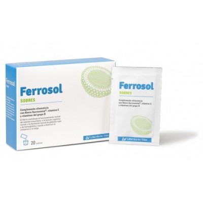 Comprar FERROSOL 20 SOBRES al mejor precio en NuestraFarma, tu farmacia online