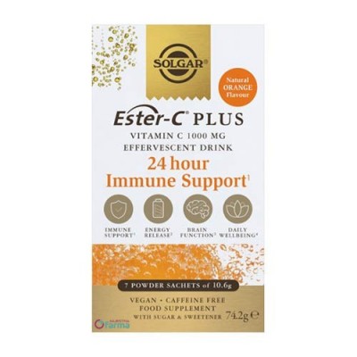 Comprar SOLGAR ESTER C PLUS EFERVESCENTE 7 SOBRES al mejor precio en NuestraFarma, tu farmacia online