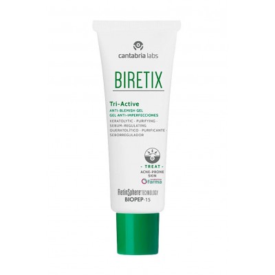 Comprar BIRETIX TRI-ACTIVE GEL ANTI-IMPERFECCIONES 50 ML al mejor precio en NuestraFarma, tu farmacia online
