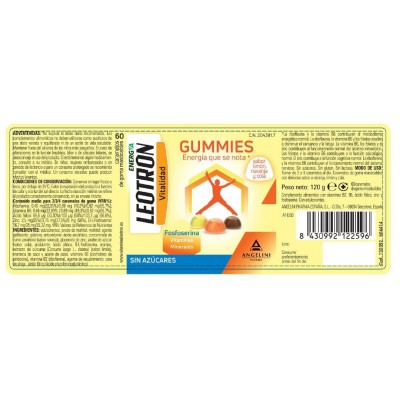 Comprar LEOTRON GUMMIES 60 CARAMELOS DE GOMA MASTICABLES SABOR LIMON NARANJA Y COLA al mejor precio en NuestraFarma, tu farmacia online