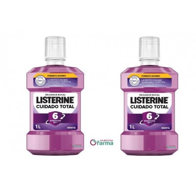 Comprar LISTERINE CUIDADO TOTAL 2 X 1000 ML al mejor precio en NuestraFarma, tu farmacia online