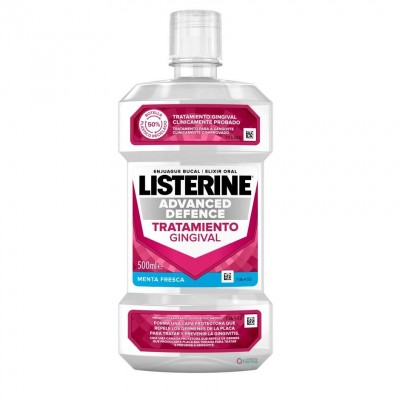 Comprar LISTERINE ADVANCED DEFENCE TRATAMIENTO GINGIVAL 500 ML al mejor precio en NuestraFarma, tu farmacia online