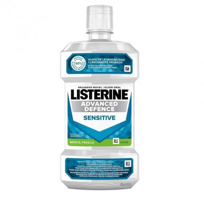 Comprar LISTERINE ADVANCED DEFENCE SENSITIVE 500 ML al mejor precio en NuestraFarma, tu farmacia online
