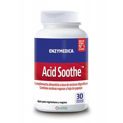 Comprar ENZYMEDICA ACID SOOTHE 30 CAPSULAS VEGETALES al mejor precio en NuestraFarma, tu farmacia online