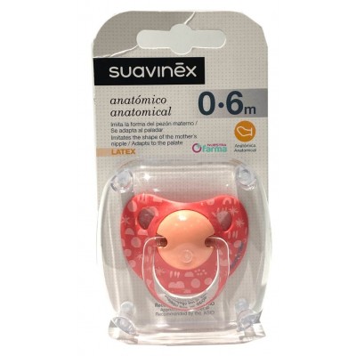 Comprar SUAVINEX CHUPETE TETINA ANATOMICA 0- 6 MESES al mejor precio en NuestraFarma, tu farmacia online