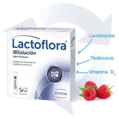 Comprar LACTOFLORA IBSOLUCION 28 SOBRES al mejor precio en NuestraFarma, tu farmacia online