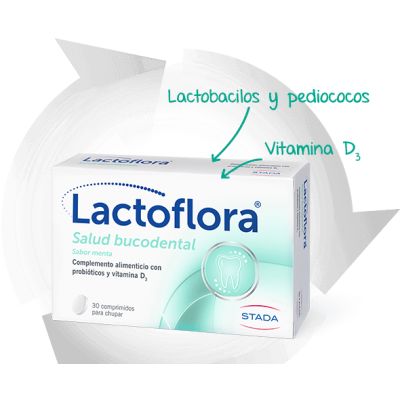 Comprar LACTOFLORA SALUD BUCODENTAL 30 COMPRIMIDOS PARA CHUPAR al mejor precio en NuestraFarma, tu farmacia online
