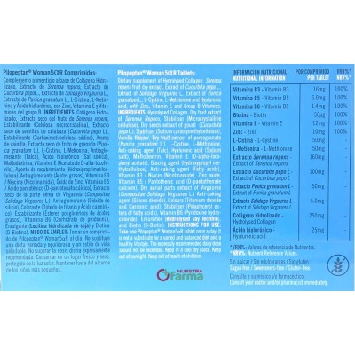 Comprar PILOPEPTAN WOMAN 5 ALFA R 60 COMPRIMIDOS al mejor precio en NuestraFarma, tu farmacia online