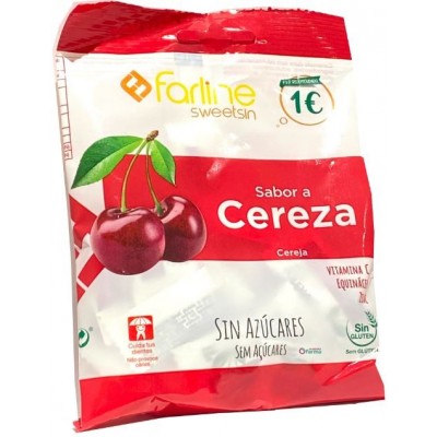 Comprar FARLINE SWEETSIN CARAMELOS SIN AZUCAR SABOR CEREZA BOLSA 40 G al mejor precio en NuestraFarma, tu farmacia online