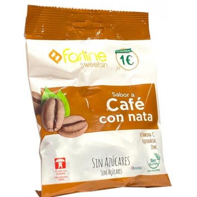 Comprar FARLINE SWEETSIN CARAMELOS SIN AZUCAR SABOR CAFE CON NATA BOLSA 40 G al mejor precio en NuestraFarma, tu farmacia online