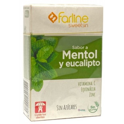 Comprar FARLINE SWEETSIN CARAMELOS SIN AZUCAR SABOR MENTOL-EUCALIPTUS 36,5 G al mejor precio en NuestraFarma, tu farmacia online