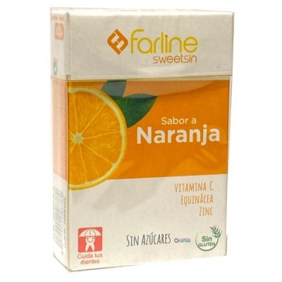Comprar FARLINE SWEETSIN CARAMELOS SIN AZUCAR SABOR NARANJA 36,5 G al mejor precio en NuestraFarma, tu farmacia online