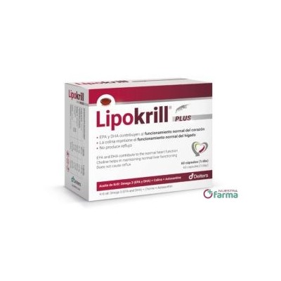 Comprar LIPOKRILL PLUS 60 CAPSULAS al mejor precio en NuestraFarma, tu farmacia online
