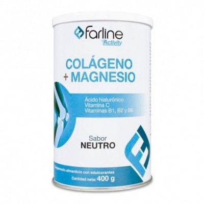 Comprar FARLINE COLAGENO + MAGNESIO 400 G SABOR NEUTRO al mejor precio en NuestraFarma, tu farmacia online