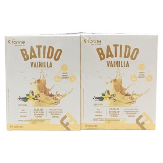 FARLINE BATIDO CHOCOLATE DUPLO 2 X 15 SOBRES 30 G SABOR VAINILLA