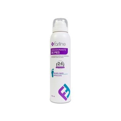 Comprar FARLINE DESODORANTE PIES 24H SPRAY 150 ML al mejor precio en NuestraFarma, tu farmacia online