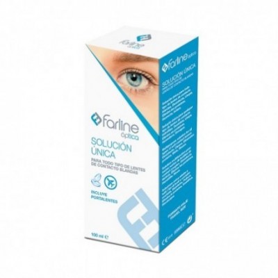 Comprar FARLINE OPTICA SOLUCION UNICA LENTES DE CONTACTO 100 ML al mejor precio en NuestraFarma, tu farmacia online