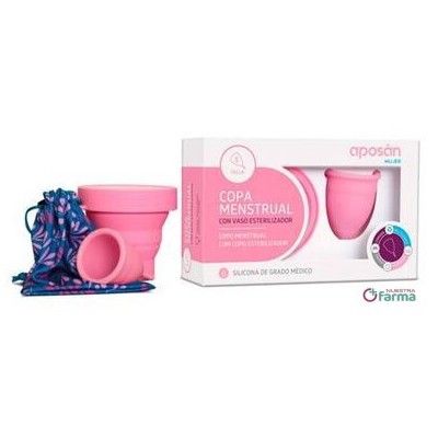 Comprar APOSAN MUJER COPA MENSTRUAL 1 UNIDAD TALLA L al mejor precio en NuestraFarma, tu farmacia online