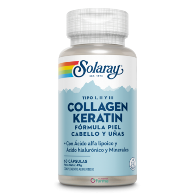 Comprar SOLARAY COLLAGEN KERATIN 60 CAPSULAS al mejor precio en NuestraFarma, tu farmacia online