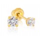 INVERNESS PENDIENTE 24K 37C SOLITARIO NATURAL 2 MM