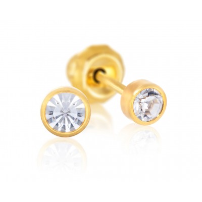 Comprar INVERNESS PENDIENTE 24K 41C SOLITARIO BISEL CRISTAL 3 MM al mejor precio en NuestraFarma, tu farmacia online