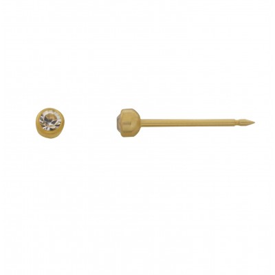 Comprar INVERNESS PENDIENTE 24K 41C SOLITARIO BISEL CRISTAL 3 MM al mejor precio en NuestraFarma, tu farmacia online