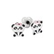 INVERNESS PENDIENTE ACERO INOXIDABLE 621C-1 PANDA LAZO ROSA 6 MM