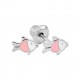 INVERNESS PENDIENTE ACERO INOXIDABLE 622C PEZ ROSA 6 MM
