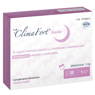 Comprar CLIMAFORT SUEÑO 30 CAPSULAS al mejor precio en NuestraFarma, tu farmacia online
