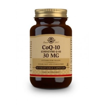 Comprar SOLGAR COENZIMA Q10 30 MG 60 CAPSULAS VEGETALES al mejor precio en NuestraFarma, tu farmacia online
