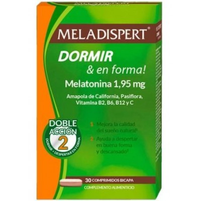 Comprar MELADISPERT DORMIR & EN FORMA 30 COMPRIMIDOS al mejor precio en NuestraFarma, tu farmacia online