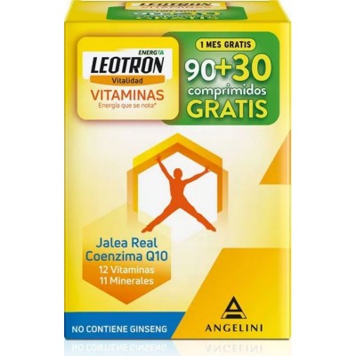 Comprar LEOTRON VITAMINAS 90 + 30 COMPRIMIDOS RANURADOS al mejor precio en NuestraFarma, tu farmacia online