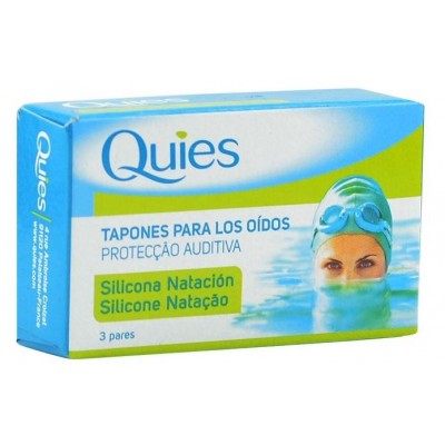 Comprar QUIES TAPONES OIDOS SILICONA NATACION ADULTOS 6 UNIDADES al mejor precio en NuestraFarma, tu farmacia online