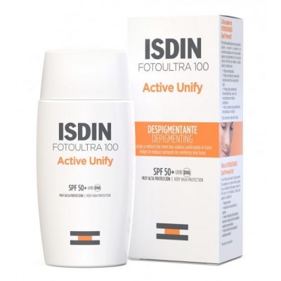 Comprar ISDIN FOTO ULTRA 100 ACTIVE UNIFY FUSION FLUID SPF50+ 50 ML al mejor precio en NuestraFarma, tu farmacia online