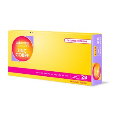 Comprar LABCATAL 19 ZINC-COBRE 28 AMPOLLAS al mejor precio en NuestraFarma, tu farmacia online