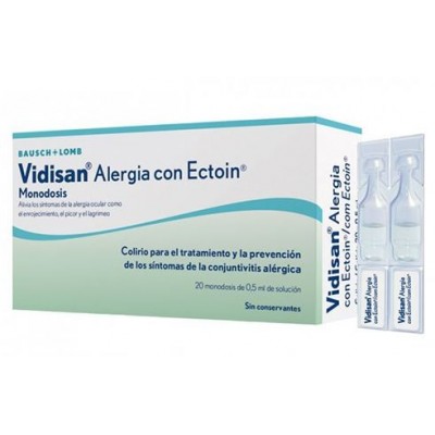 Comprar VIDISAN ALERGIA CON ECTOIN 20 MONODOSIS al mejor precio en NuestraFarma, tu farmacia online