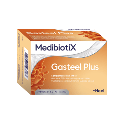 Comprar MEDIBIOTIX GASTEEL PLUS 30 STICKS 3 G al mejor precio en NuestraFarma, tu farmacia online