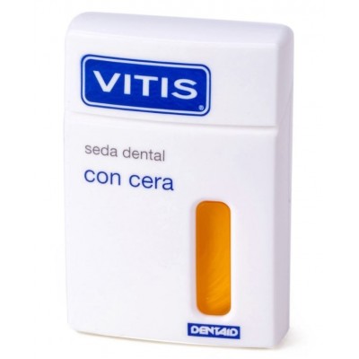 Comprar VITIS SEDA DENTAL CON CERA 50 M al mejor precio en NuestraFarma, tu farmacia online
