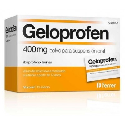 Comprar GELOPROFEN 400 MG 20 COMPRIMIDOS RECUBIERTOS al mejor precio en NuestraFarma, tu farmacia online