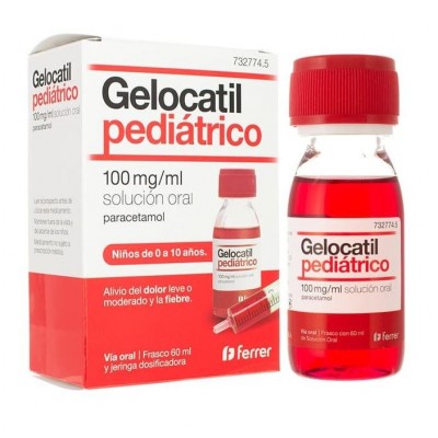 Comprar GELOCATIL PEDIATRICO 100 MG/ML SOLUCION ORAL 1 FRASCO 60 ML al mejor precio en NuestraFarma, tu farmacia online