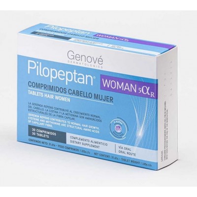 Comprar PILOPEPTAN WOMAN 5 ALFA R 30 COMPRIMIDOS al mejor precio en NuestraFarma, tu farmacia online