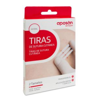 Comprar APOSAN BOTIQUIN SUTURA CUTANEA ESTERIL 2 TAMAÑOS 7 TIRAS al mejor precio en NuestraFarma, tu farmacia online