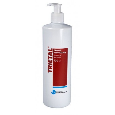 Comprar UNIPHARMA TRIETAL ATOPICO SOLUCION JABONOSA 500 ML al mejor precio en NuestraFarma, tu farmacia online